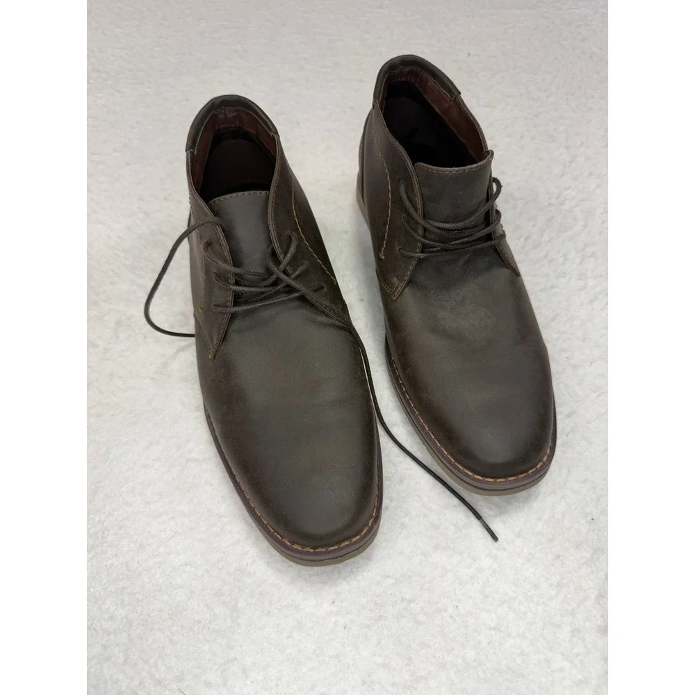 Kobra-Y D-Walnut Mens Chukka Boots Dark Brown Lace Up Desert Shoes Size 11